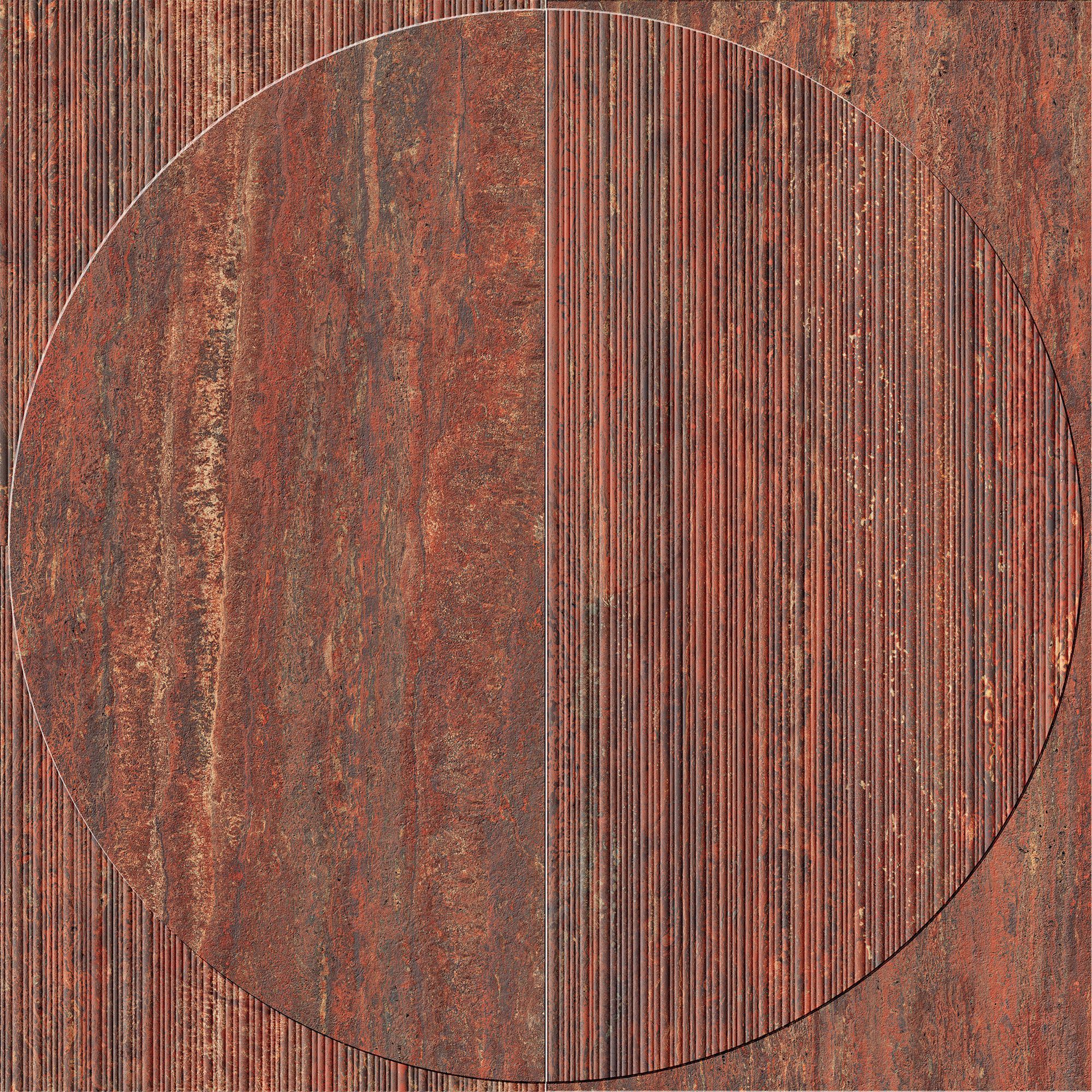 Трехмерное покрытие из керамогранита с эффектом травертина Italgraniti травертины ARCH-00016999 - Вид №2