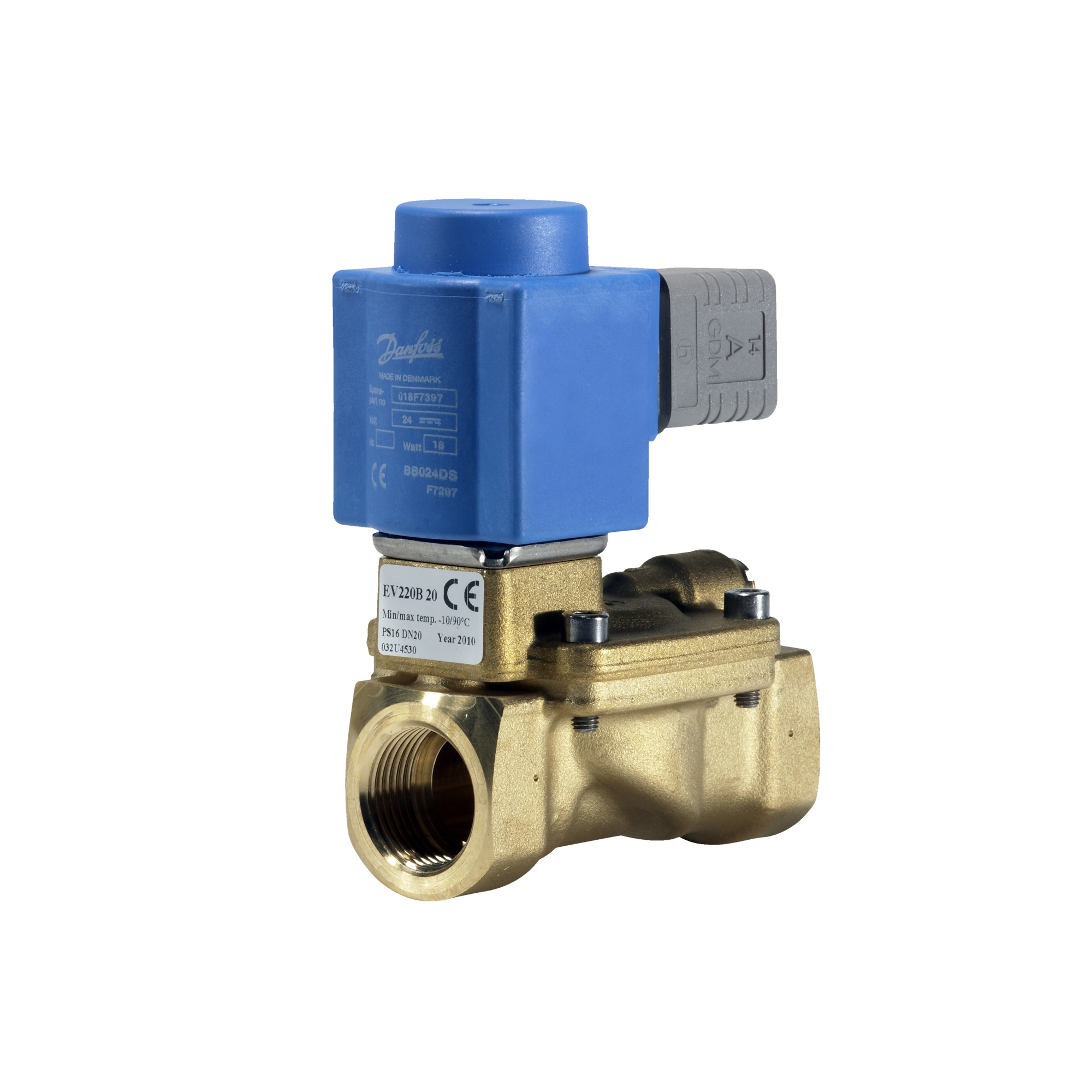 Danfoss EV220B — двухходовые электромагнитные клапаны для общей промышленности Эл.магнитный клапан ДУ40 с катушкой 220В 032U458531  - Вид №33