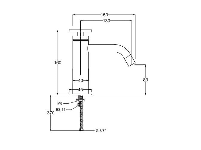 Смеситель для биде с одной ручкой QD Magistro Lab Tomeo ARCH-00070139 - Вид №2