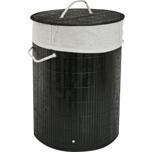 Корзина для белья Vidage Sepet 48 л бамбук цвет черный