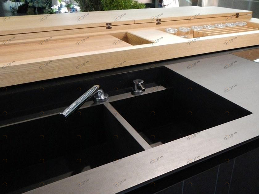 Накладная раковина на столешницу  овальная PaperStone® sun-id-1373469