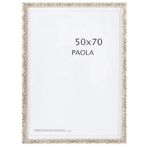 Рамка Paola 50x70 см пластик цвет серебро 18784587 STLM-2200505