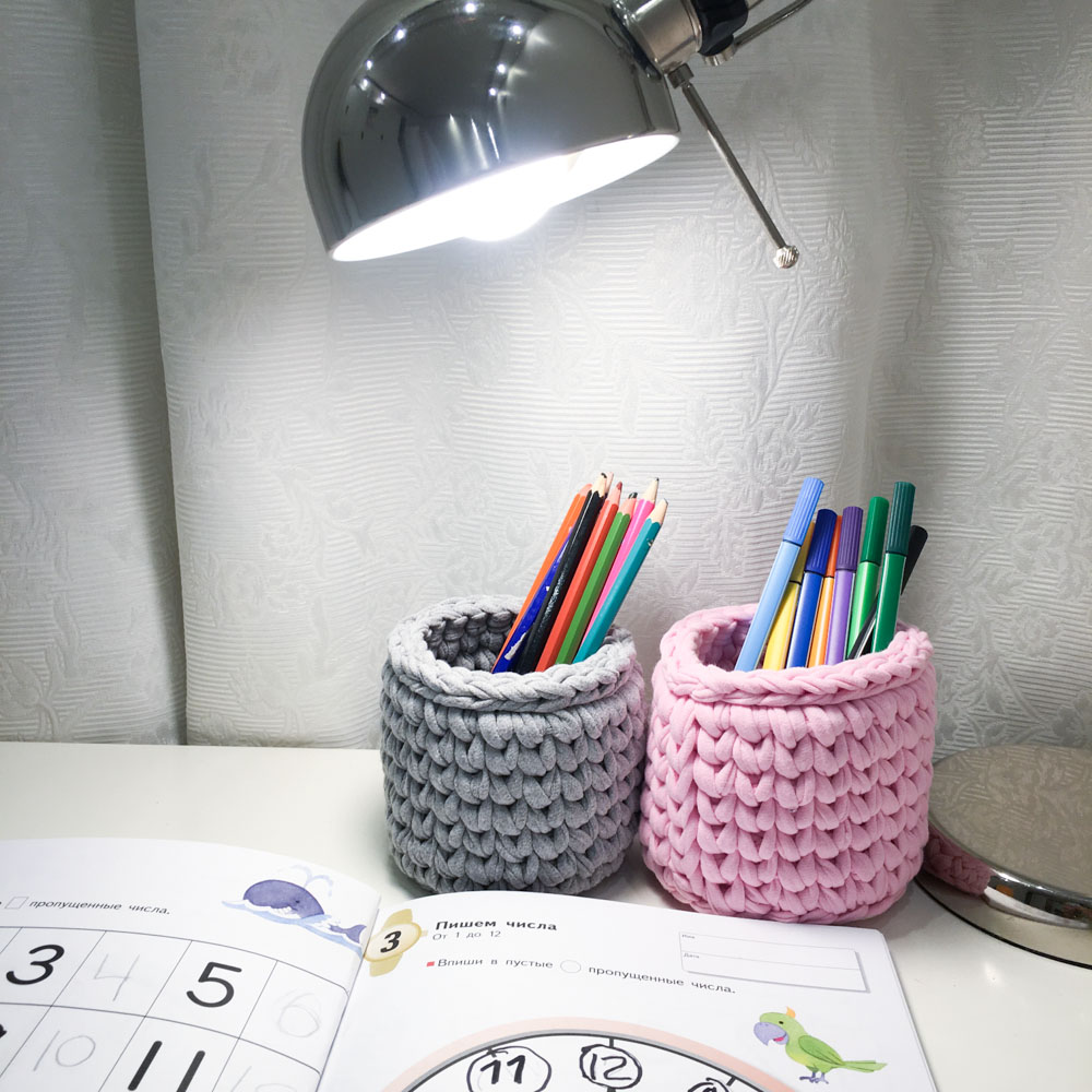 Вязаная карандашница Розовая VAMVIGVAM  282048 Розовый Santreyd  - Вид №1