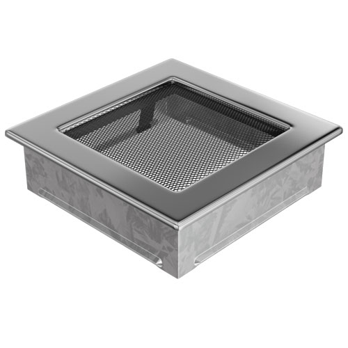 Вентиляционная решетка Kratki 17х17 (никель) 4140 - Вид №1