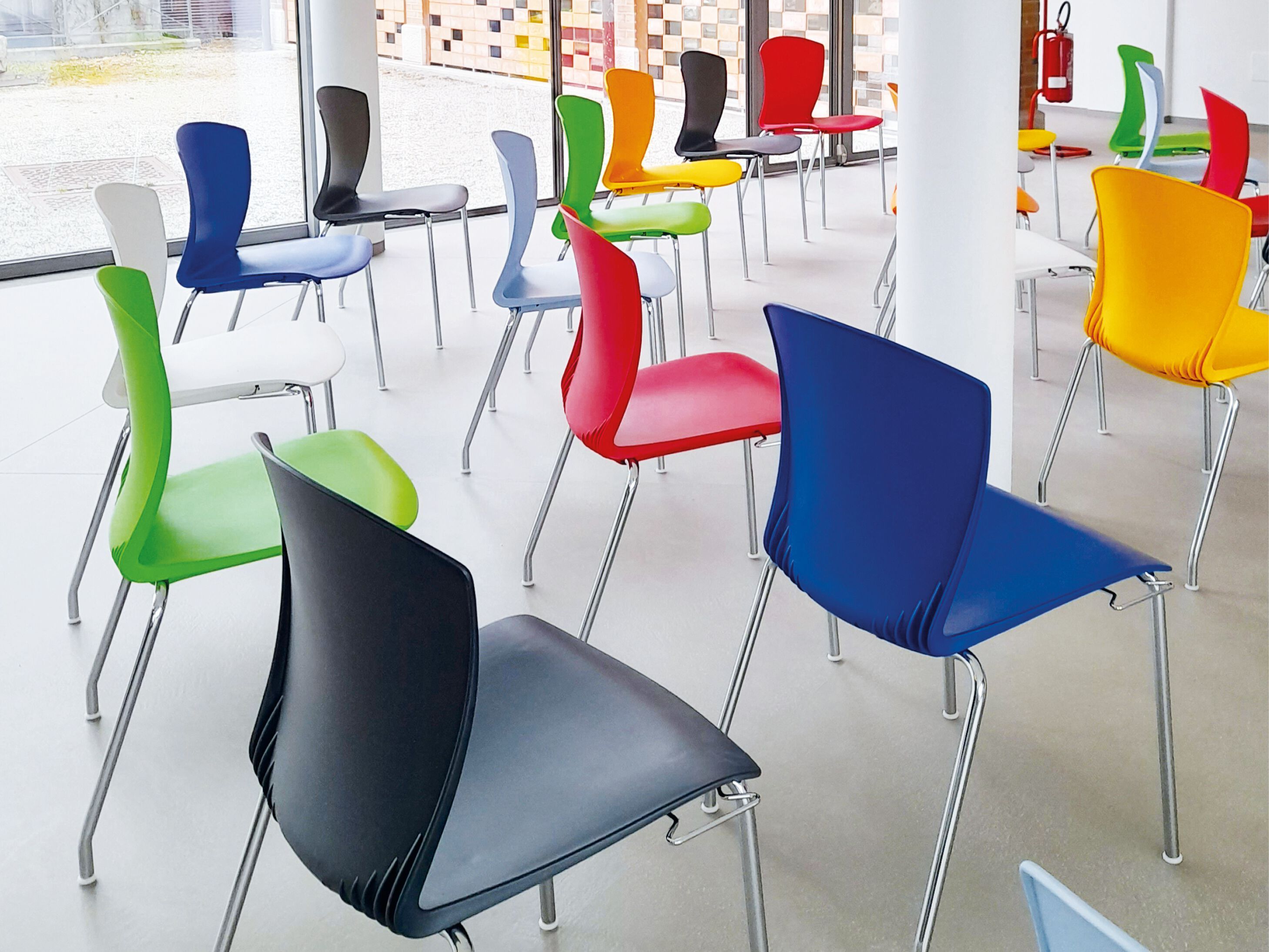 Стул из полипропилена для залов ожидания Sesta милая ARCH-00077494 - Вид №4