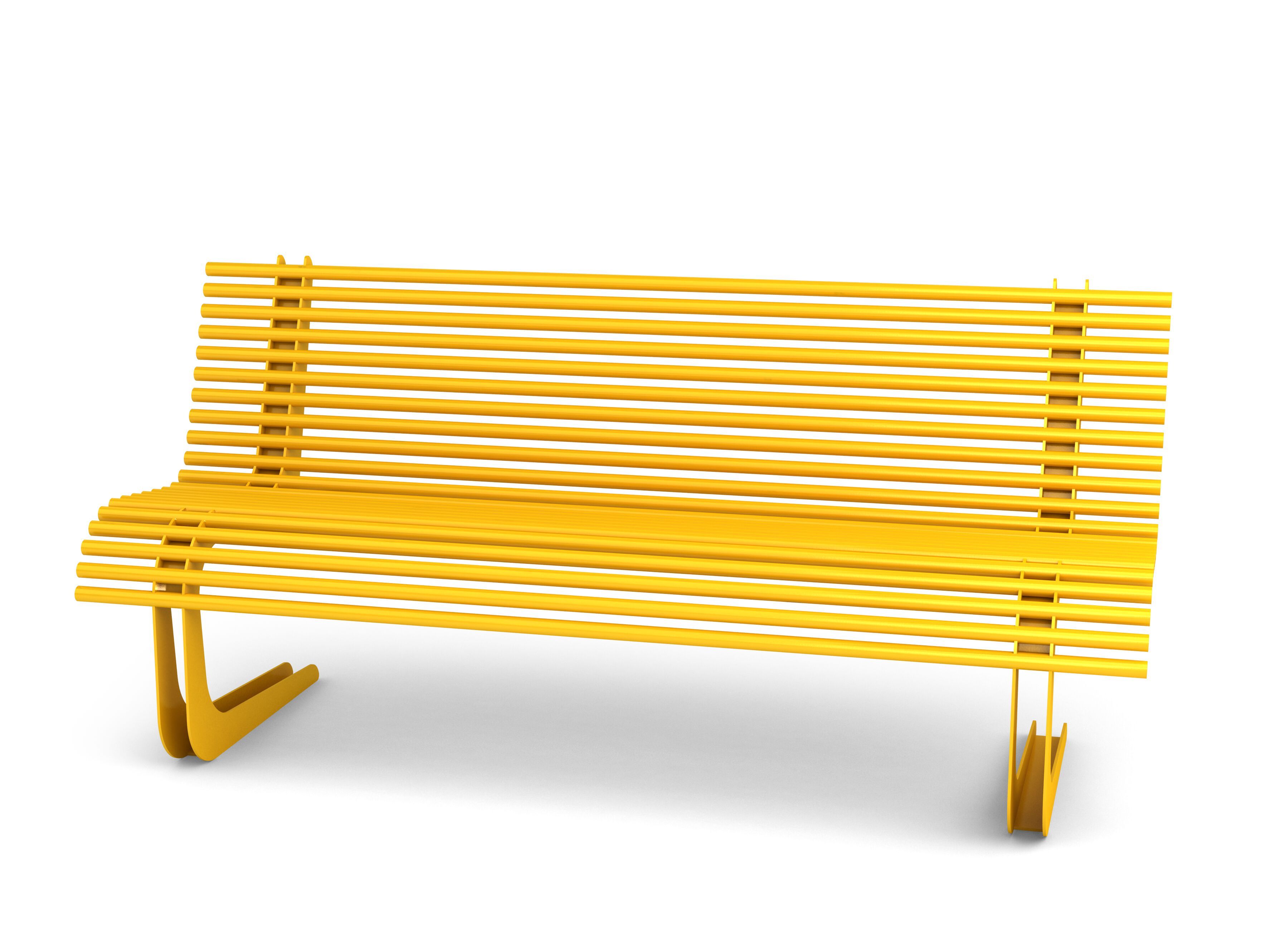 Стальная скамья со спинкой Viscio Urban Design MOBY ARCH-00108961 - Вид №9