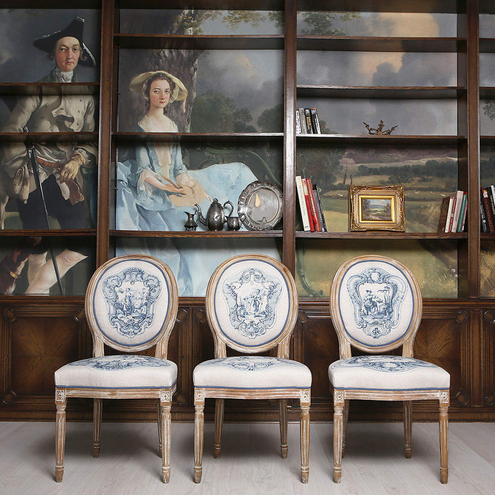 Ch211497 Стул «Туаль де Жуи», сюжет 2, антик блю Object Desire  - Вид №3