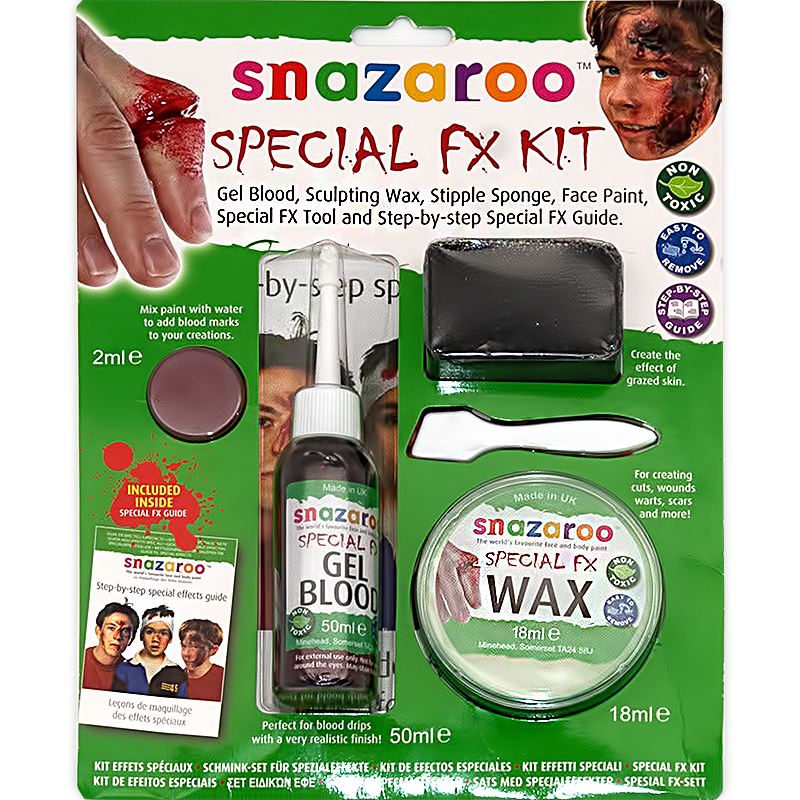 1198227 Набор грима (50 лиц) 3 цв. "Спецэффекты" Snazaroo 