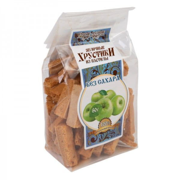 Яблочные хрустики из пастилы Классические без сахара Русские традиции Santreyd 2574