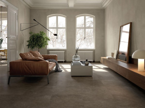 Пол / керамогранит с эффектом цемента