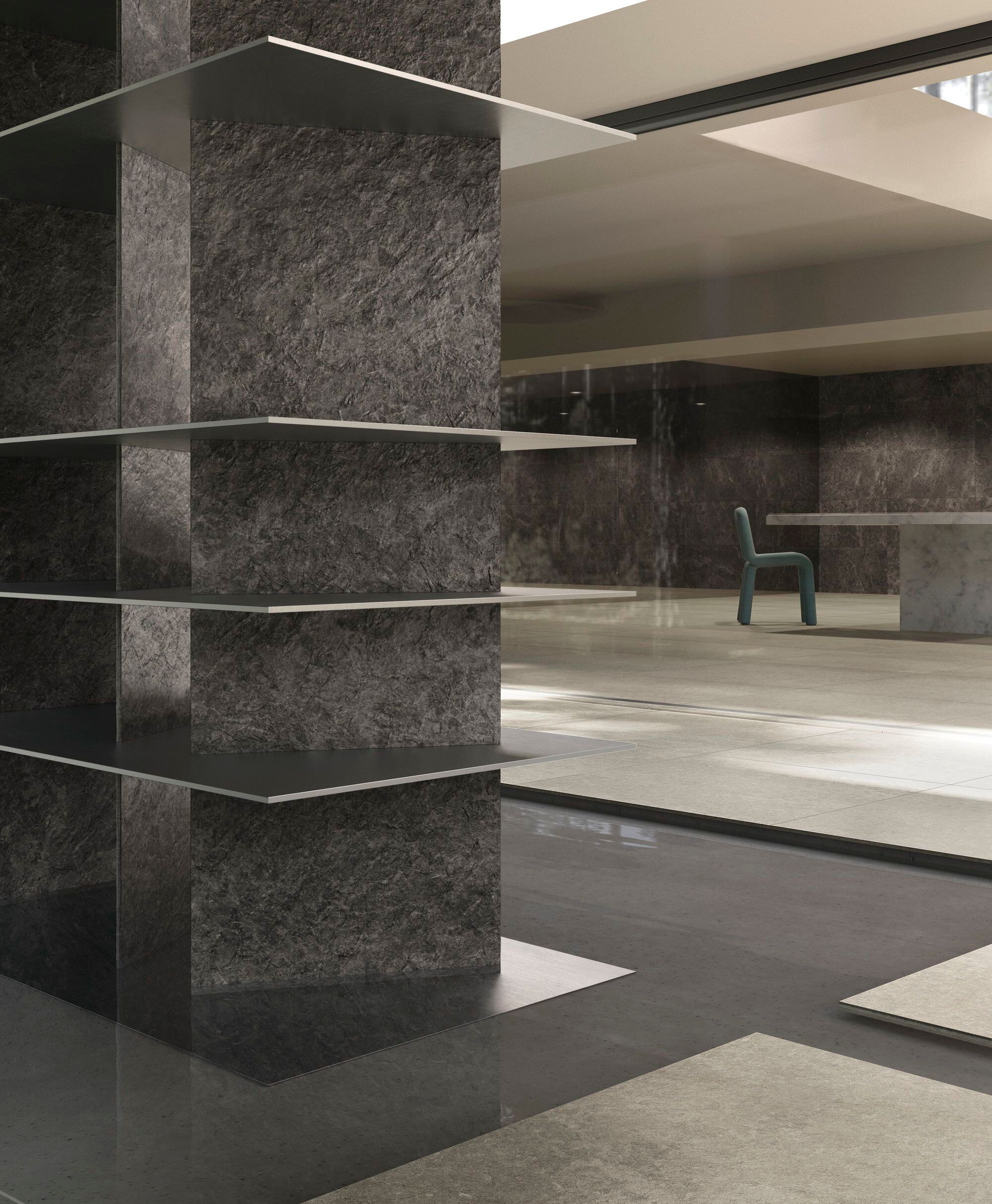 Пол / облицовка керамогранита с эффектом камня Fiandre Pulsar ARCH-00126332 - Вид №1