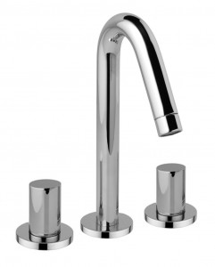40501 / R Смеситель для раковины на три отверстия со сливом clicclac. Bongio Aqua