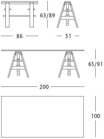 Zanotta Стол из ламината sun-id-1422287 - Вид №5