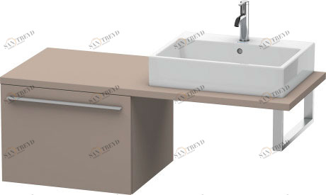 XL543304343 X-Large Шкафчик для консоли Базальт матовый, декор Duravit