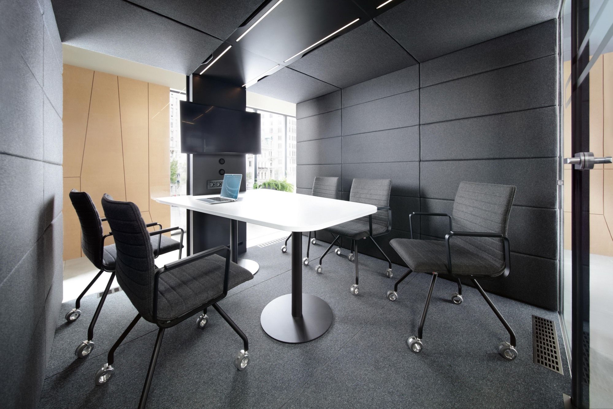 Многосторонняя акустическая офисная кабина со встроенным освещением Mikomax Smart Office Hushoffice ARCH-00059090 - Вид №9