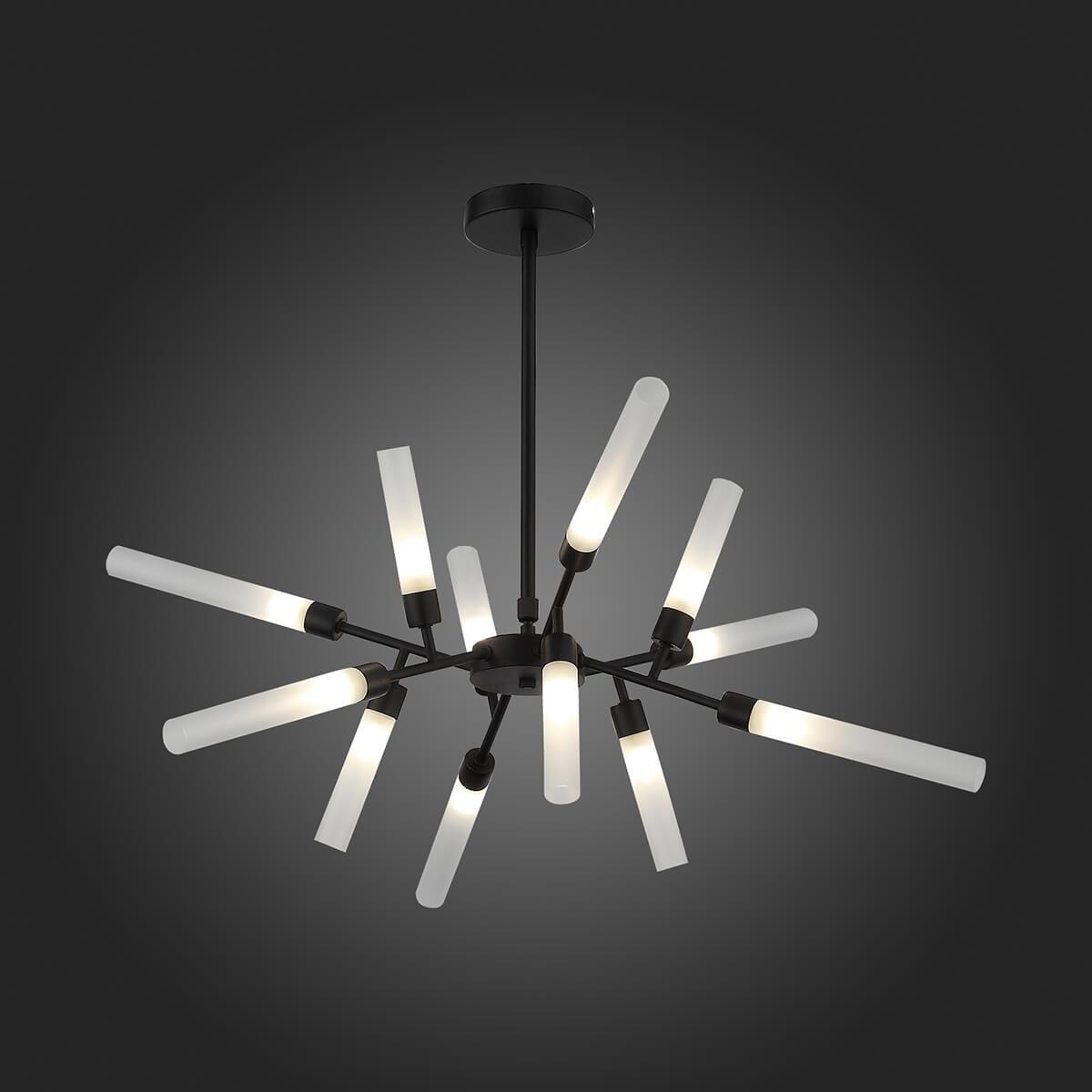 Люстра светодиодная подвесная черная с белым ST Luce Splio SL1620.402.12 ST LUCE ДИЗАЙНЕРСКИЕ, SPLIO 00-3834579 Белый;черный  - Вид №2