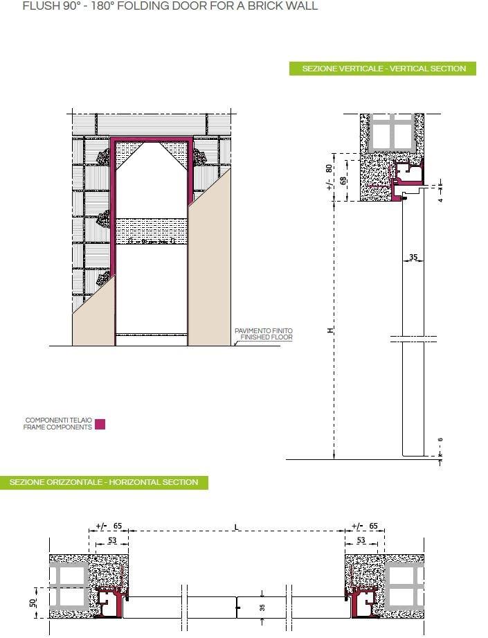 PLAN® Складывающаяся дверь заподлицо со стеной sun-id-1410201 - Вид №5