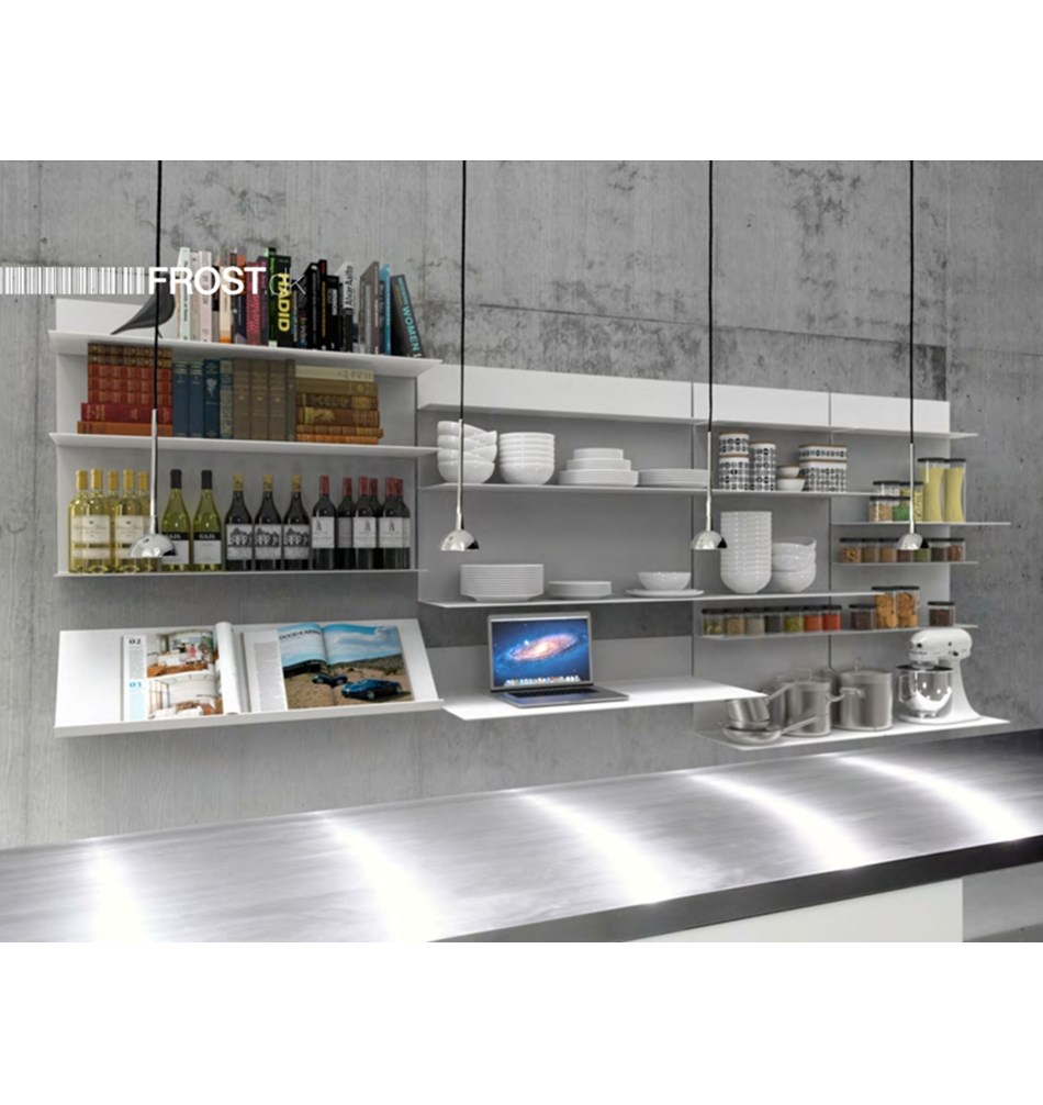 FROST Полка 4030 35x15x100cm » белая Алюминий Белый U4030-W  - Вид №1