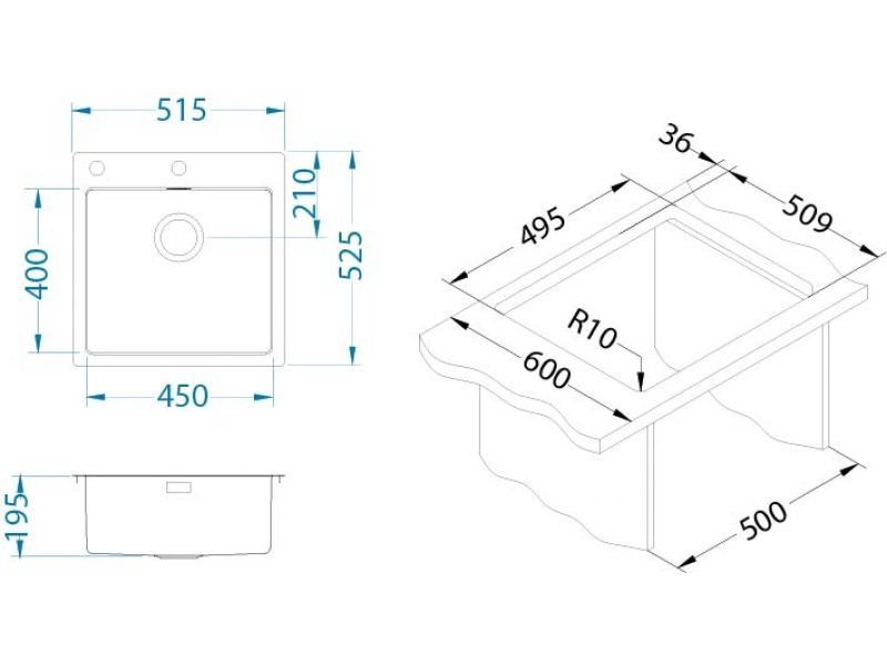 Мойка Alveus Pure 30 1103609 - Вид №1