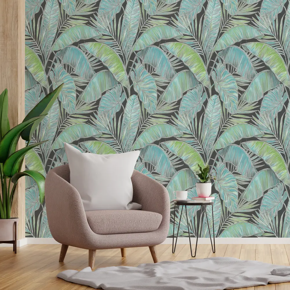 Обои флизелиновые Аспект ру Монтевер зеленые 1.06 м 70389-47АСП Монтеверде STLM-2034336 - Вид №2