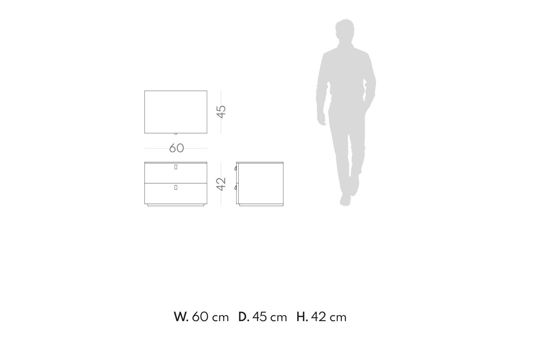 Тумбочка с ящиками PRADDY Miller ARCH-00003138 - Вид №1