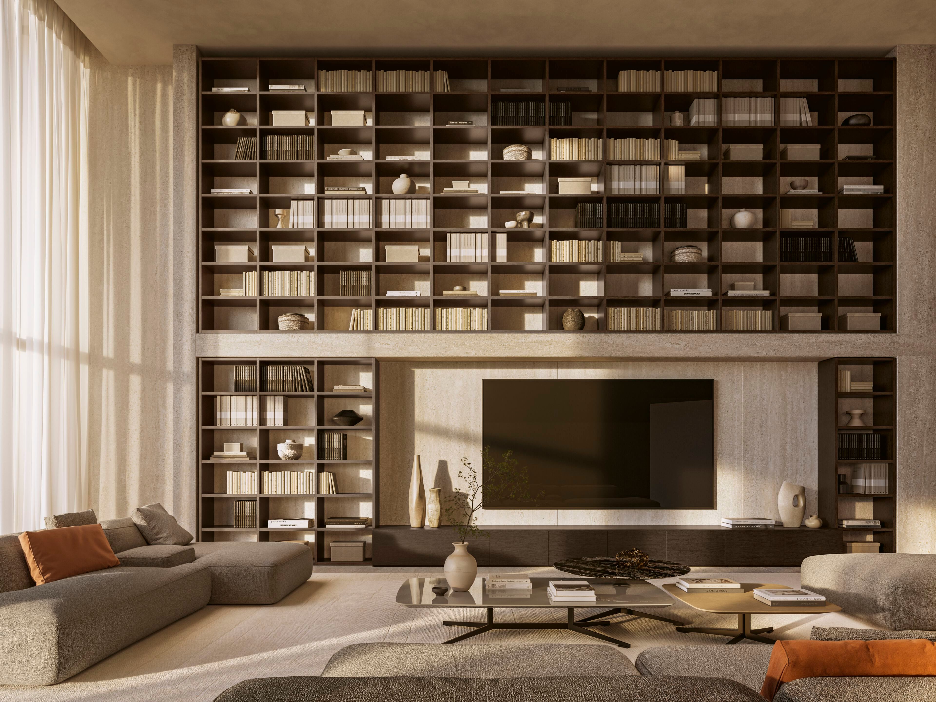 Индивидуальный модульный модульный книжный шкаф Lema Selecta ARCH-00117006 - Вид №3