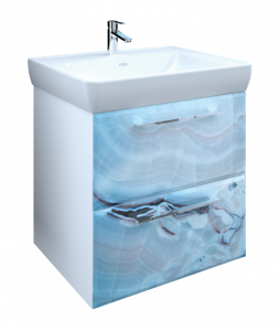 У72764 Тумба Visbaden 70П 2в.я. Blue marble 1 Marka Visbaden