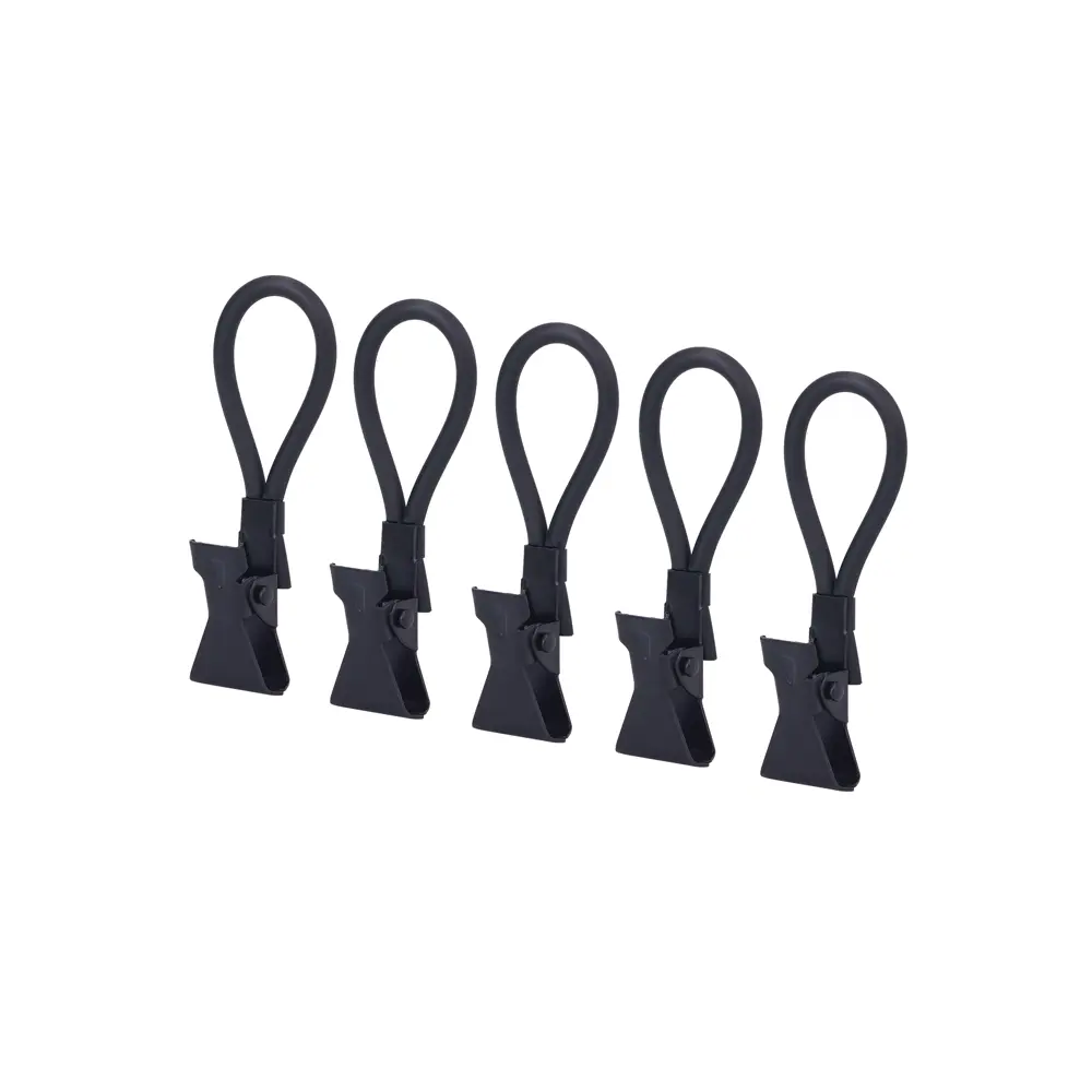 87822814 Набор крючков для полотенец Delinia цвет черный 5 шт STLM-1072931 