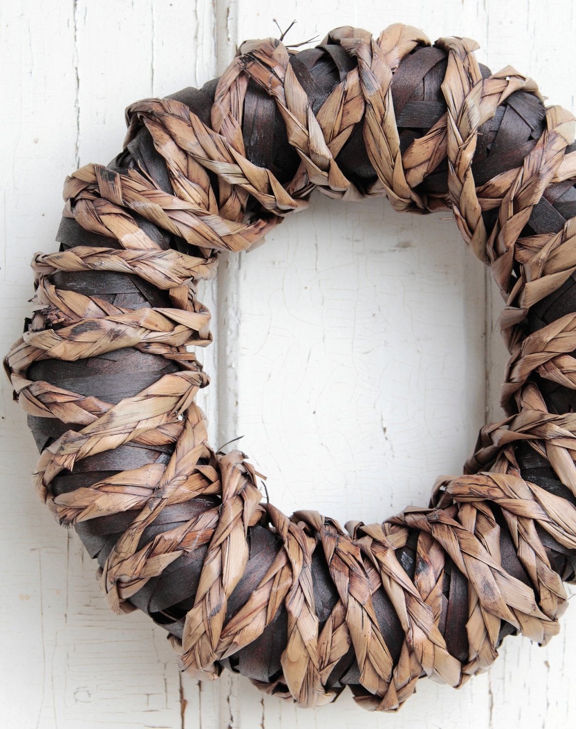 7624 666 a3 Искусственный декоративный венок 'природа' Ø 30 см, коричневый H-andreas 