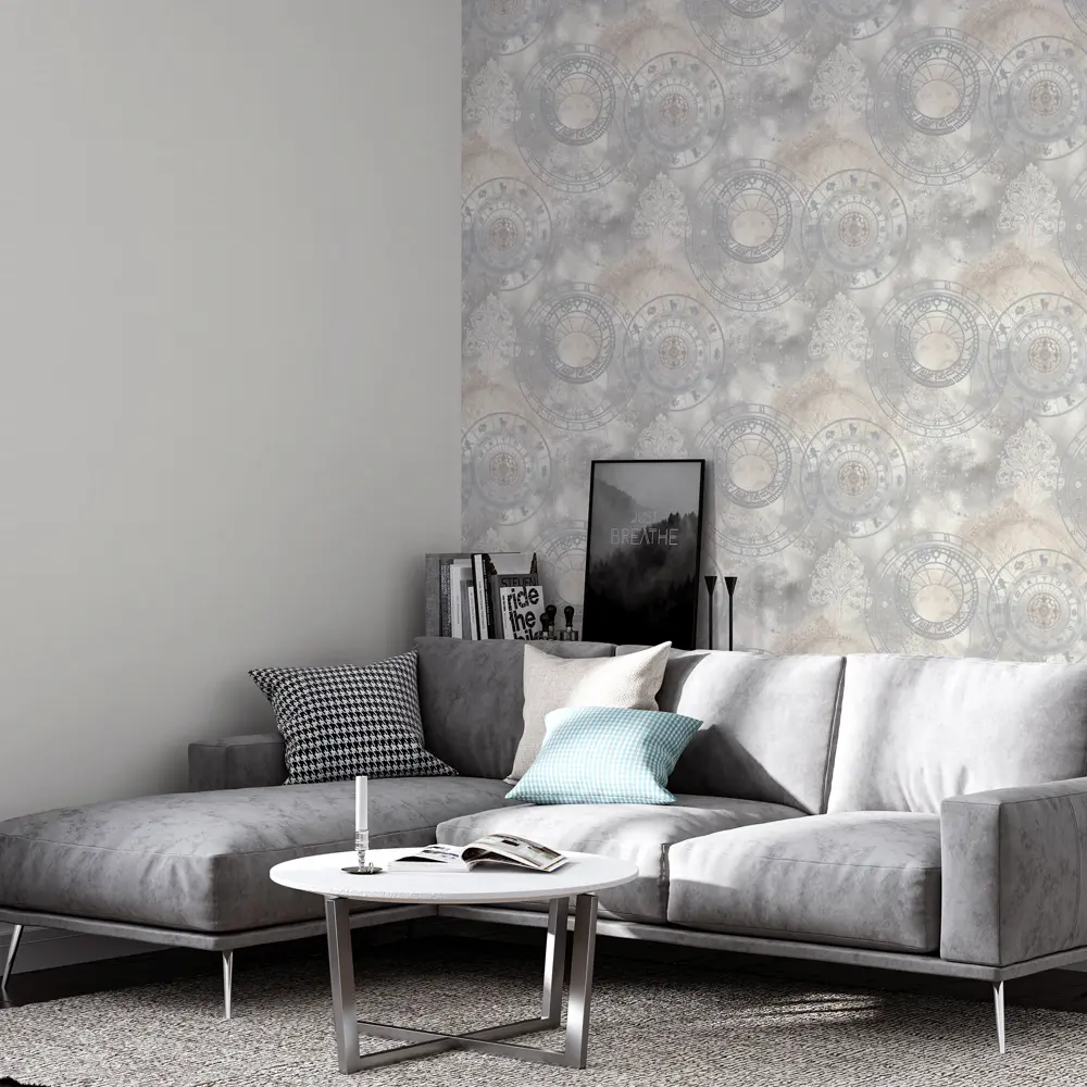 Обои флизелиновые Palitra Home Zodiac серые 1.06 м HC71450-14 STLM-2165104 - Вид №3