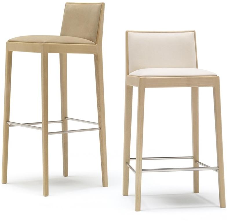 Andreu World Высокий табурет, обитый кожей Carlotta Bq0923 - Вид №2