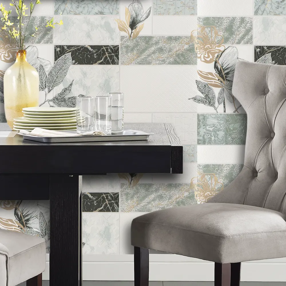 Обои виниловые Марморика зелёные 0.53 м 0222-4 Santreyd STLM-2060625 - Вид №2