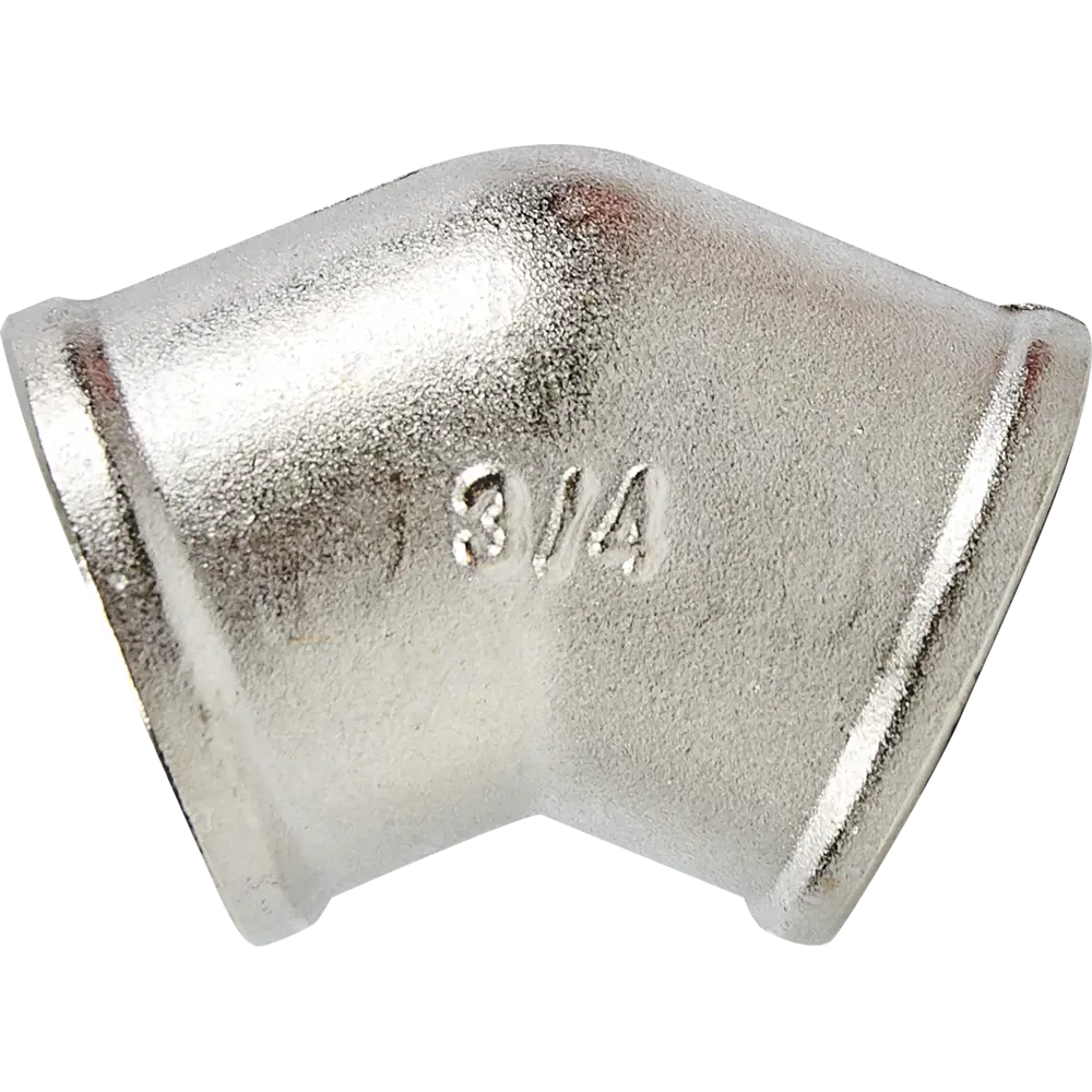 Угол 45° Valtec 3/4" ВР мм никелированная латунь S09110005 STLM-2090493 - Вид №1