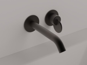 Латунный однорычажный настенный смеситель для раковины с 2 отверстиями