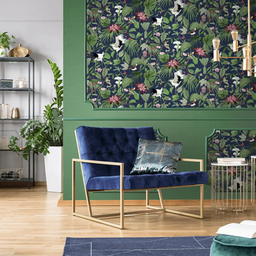 Обои флизелиновые Erismann Amazonik зеленые 1.06 м ЭР60465-07 Amazonika STLM-2050395 - Вид №3