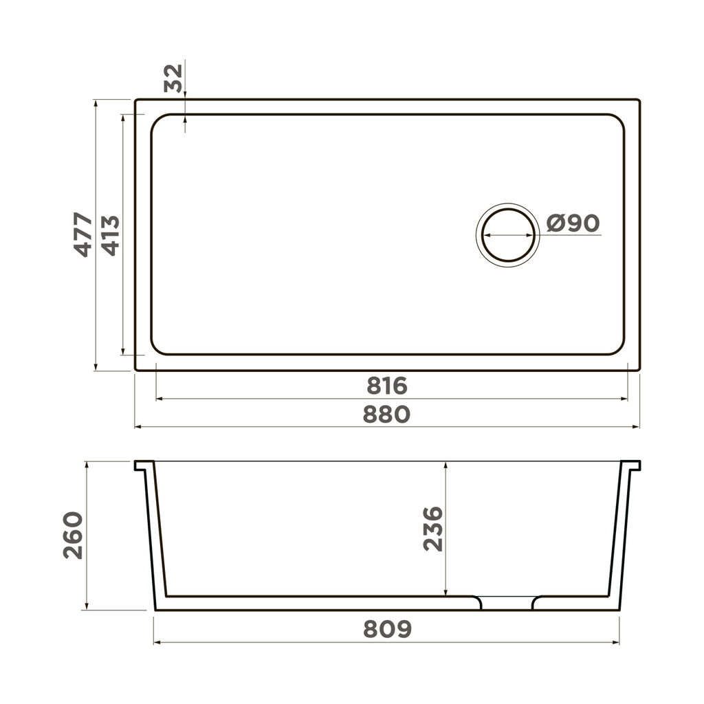 Кухонная мойка Tokara 88 WH-Glossy OMOIKIRI 4993867 - Вид №1