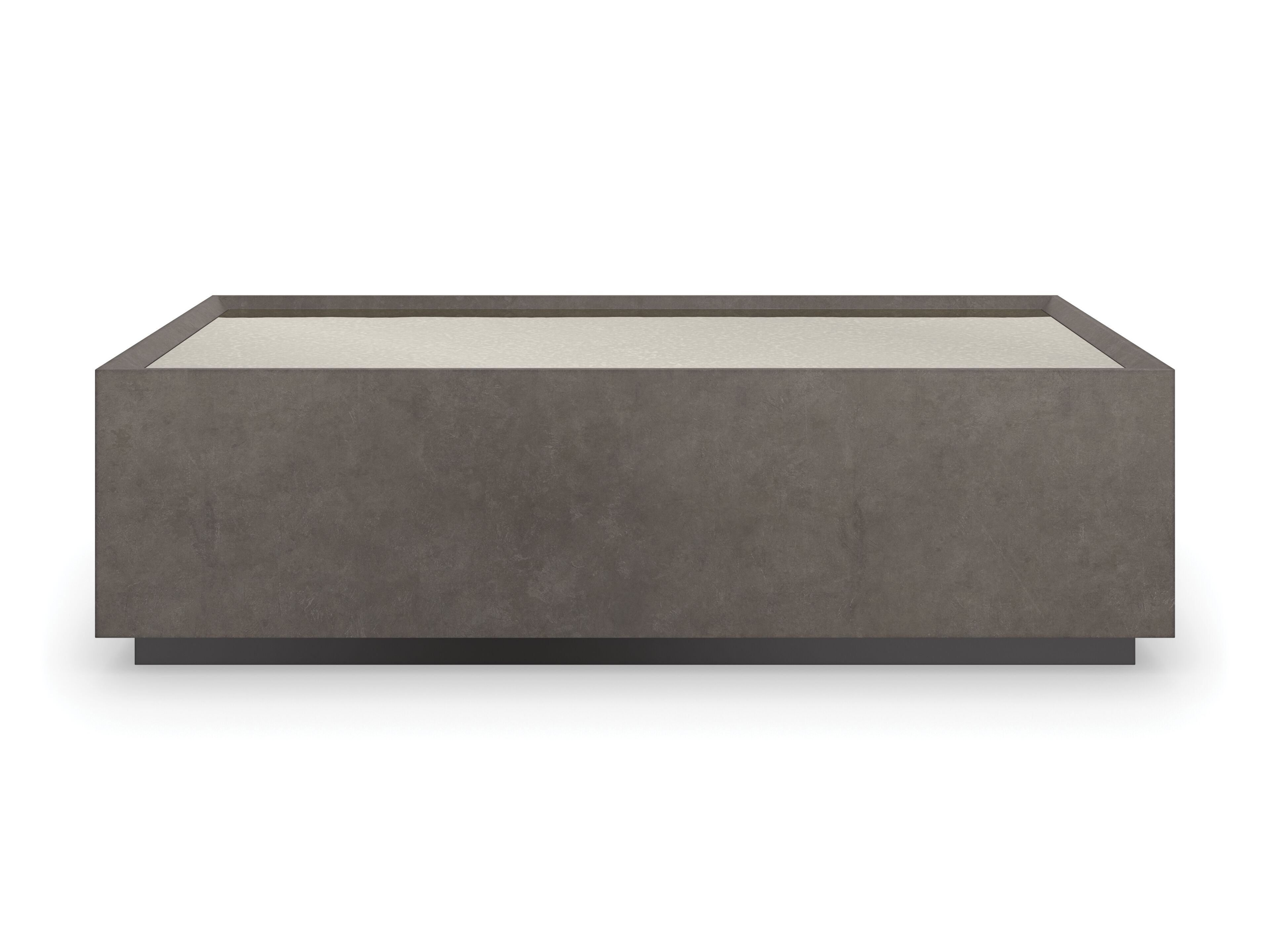 Прямоугольный журнальный столик из зеркального стекла Caracole DARK MATTER ARCH-00091815