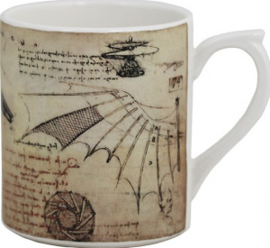 10636905 Gien Кружка Gien Механизмы. Леонардо Да Винчи 255мл, фаянс Фаянс