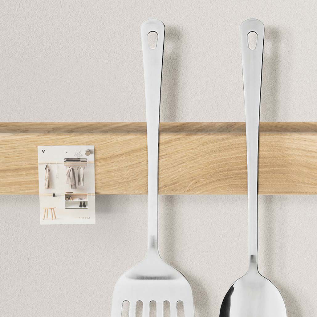 Настенная деревянная секционная прихожая с зеркалом Variand Furniture E12 ARCH-00045701 - Вид №9