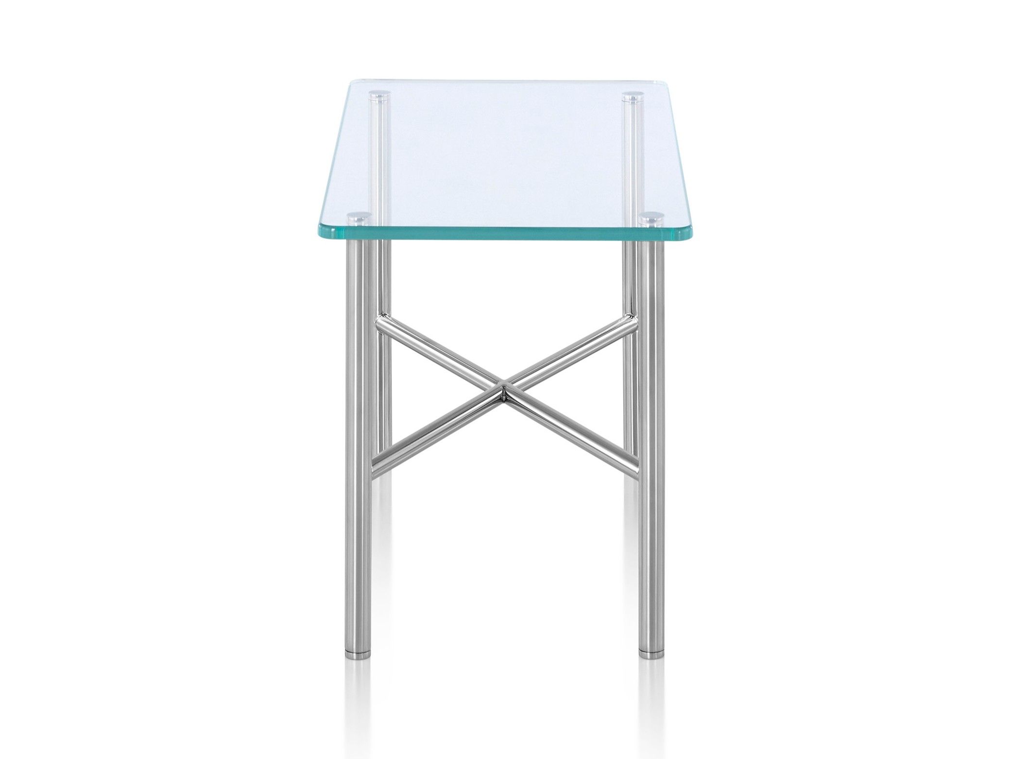 Прямоугольный стеклянный и металлический журнальный столик Herman Miller Layer ARCH-00033427 - Вид №2