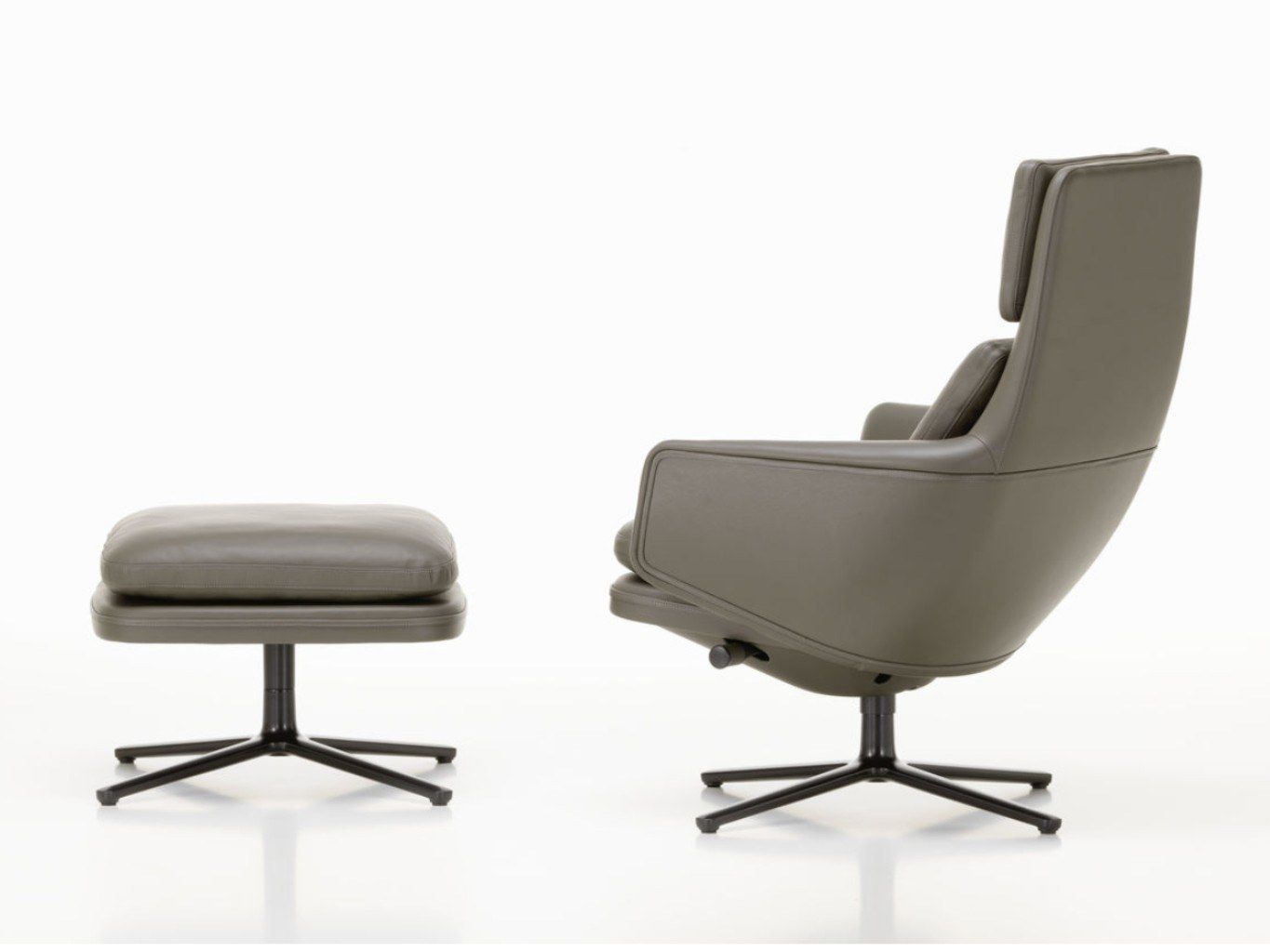 Кожаный спиц кресло с подголовником VITRA Grand Relax ARCH-00138583 - Вид №28