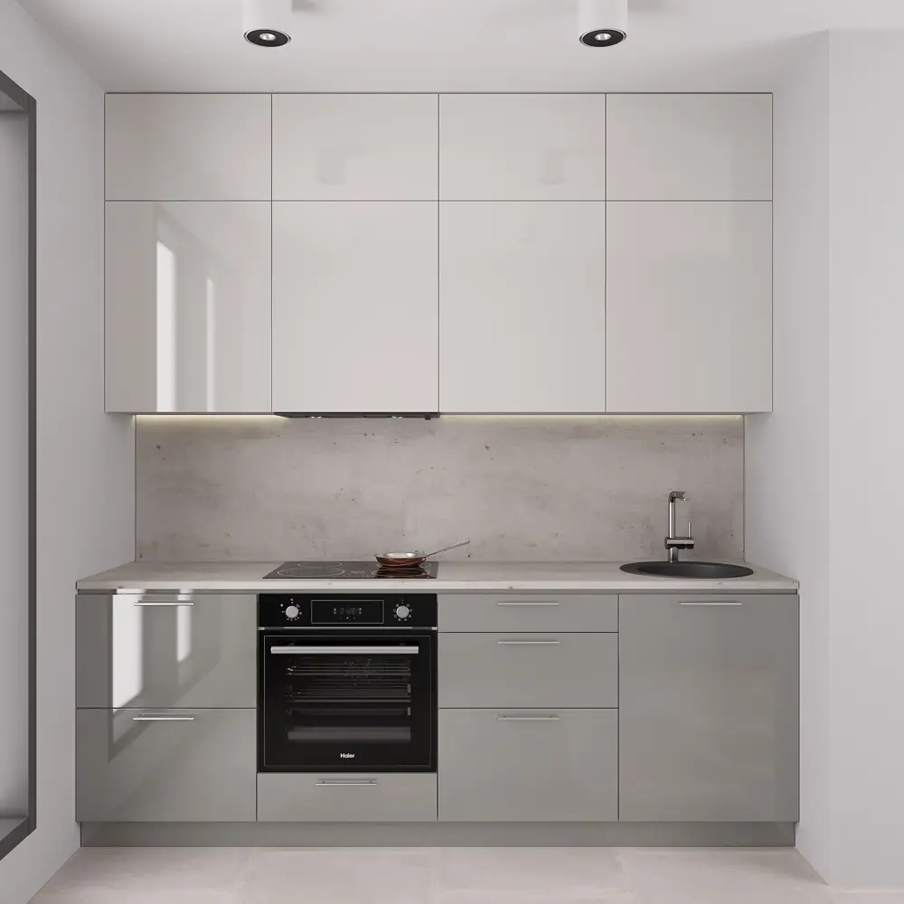 Стеновая панель для кухни KONSENSA Фристайл 300x0.6x60 см ДСП цвет серый STLM-2205794 - Вид №5