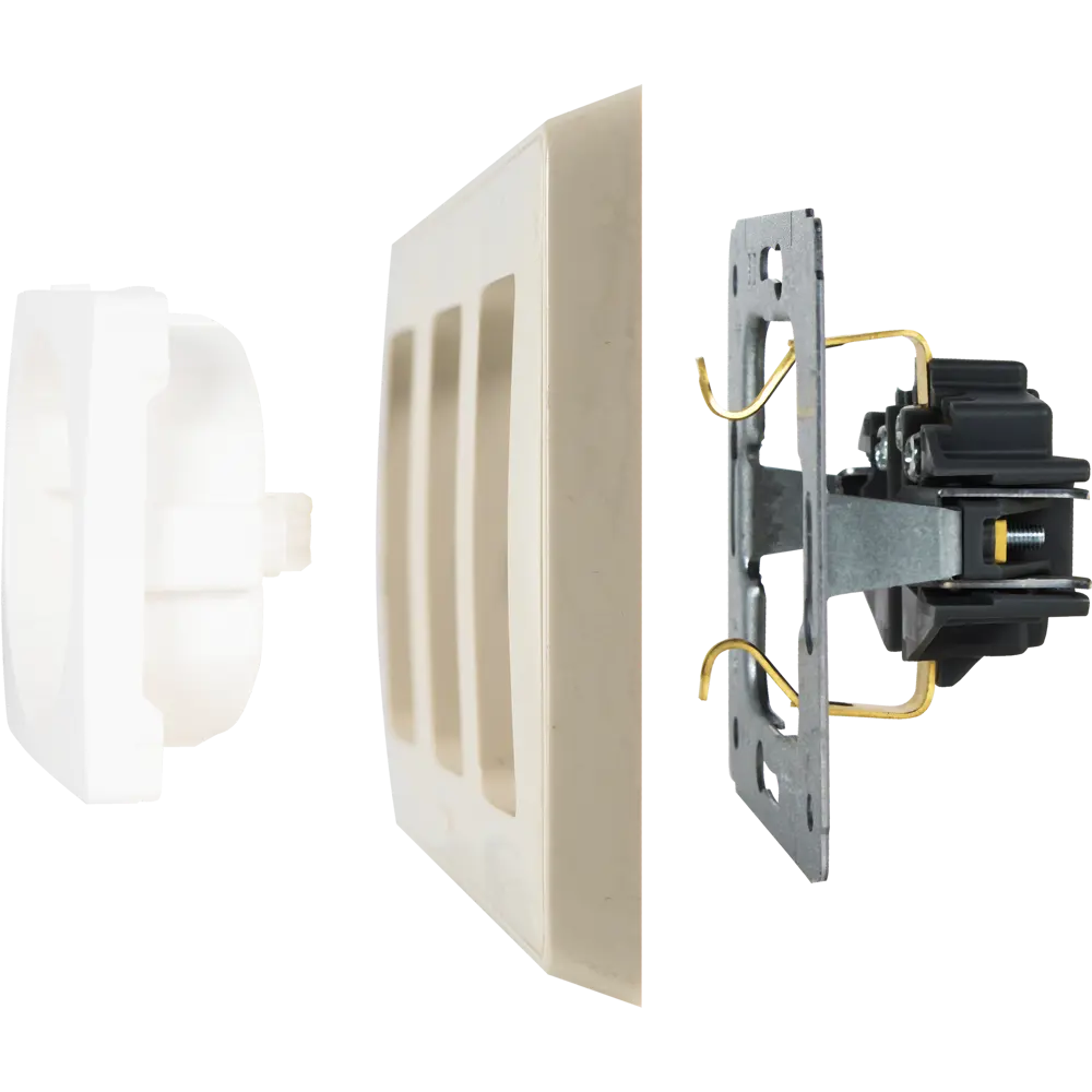 Рамка для розеток и выключателей Legrand Cariva 3 поста, цвет слоновая кость STLM-2175564 - Вид №3