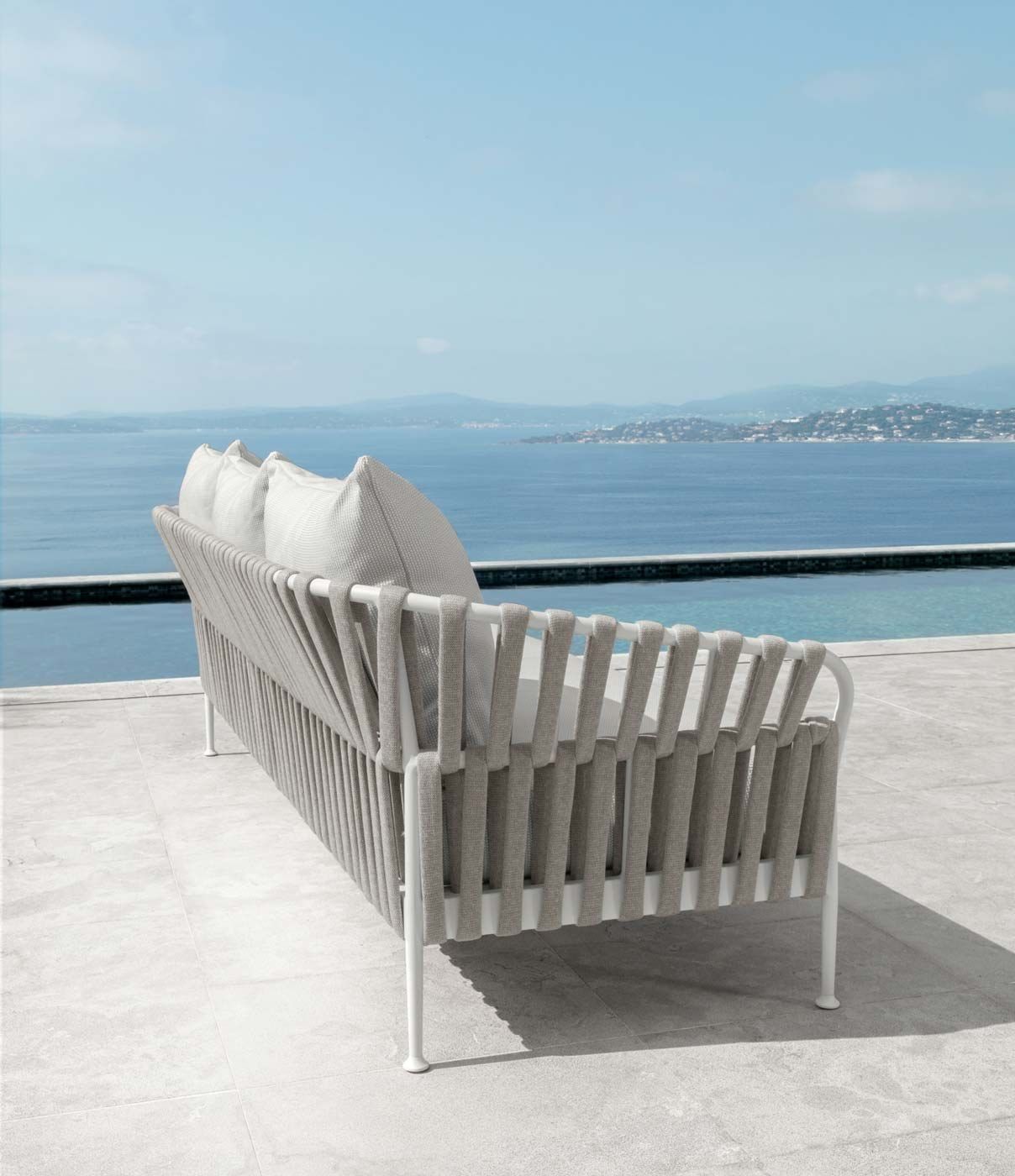 3-местный тканевый съемный садовый диван Talenti ARCH-00023055 - Вид №2