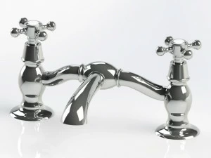 BLEU PROVENCE Смеситель для раковины на 2 отверстия из латуни Rubinetti per lavabo Rl1013