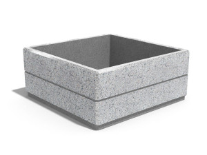 Бетонная квадратная плантатор
