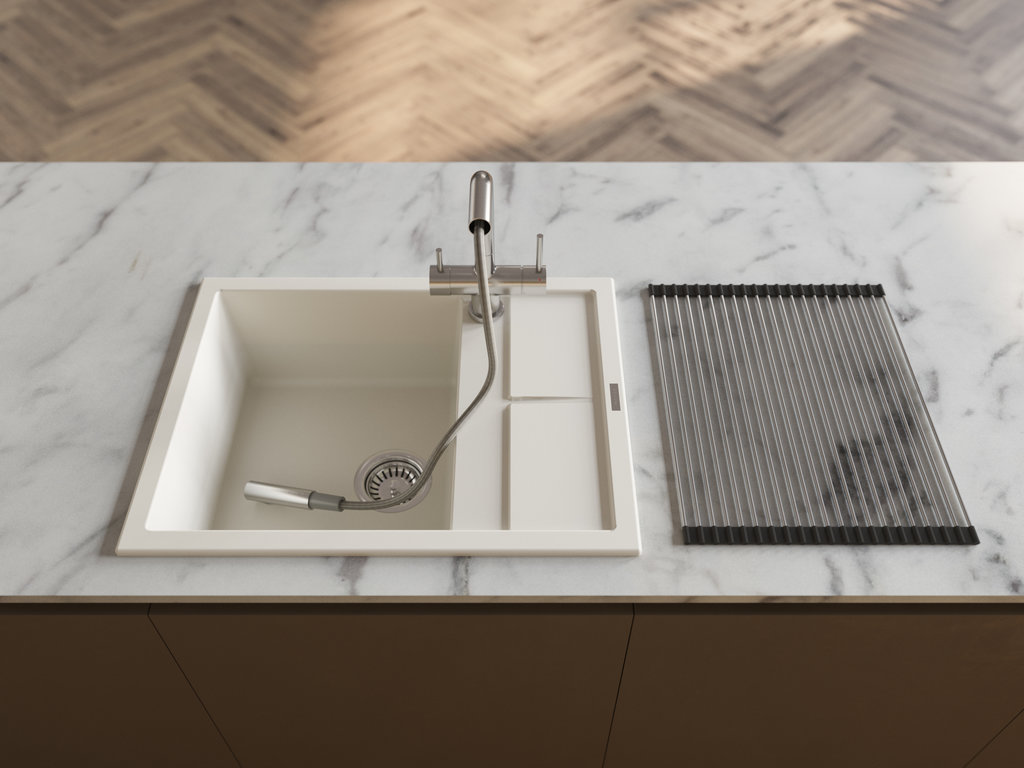 Кухонная мойка Sumi 65A WH OMOIKIRI 4993861 - Вид №1