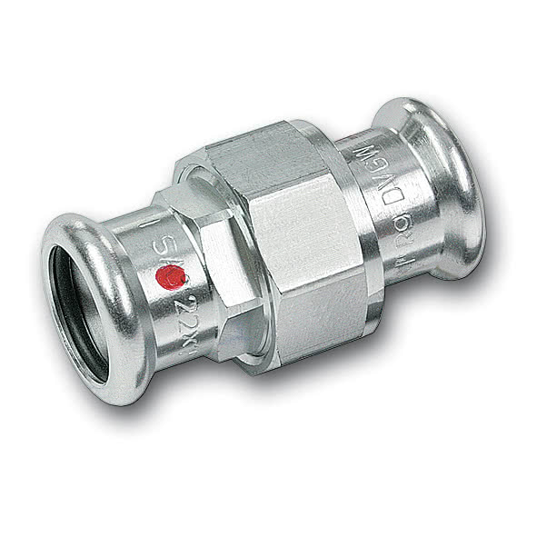 12433015 SANHA 24330 SANHA-Therm сгон ВПр-ВПр с плоск.упл. 15 мм  - Вид №1