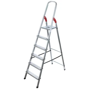 Стремянка алюминиевая Hailo 6 ступеней 8926-901, максимальная нагрузка 150 кг