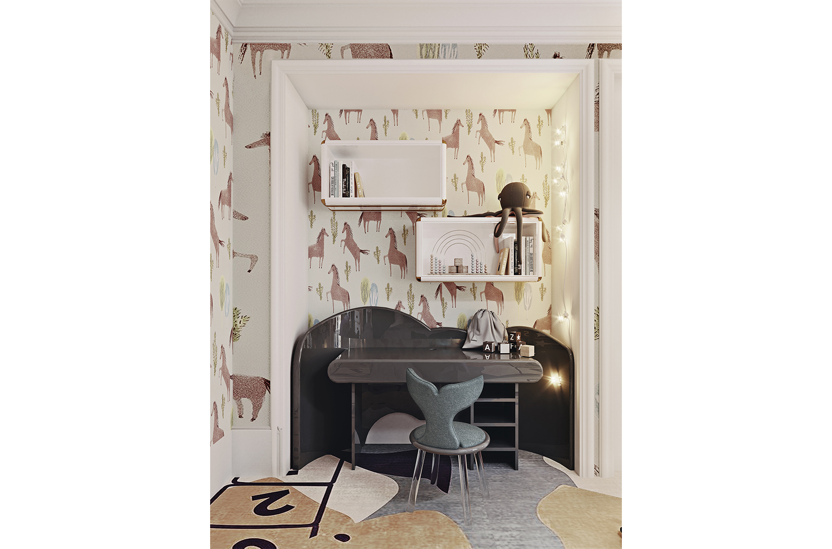 CIST656 Детский письменный стол Облачный стол Circu  - Вид №12